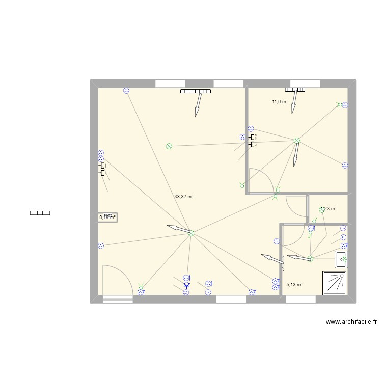 MONTOBAN 4. Plan de 5 pièces et 56 m2