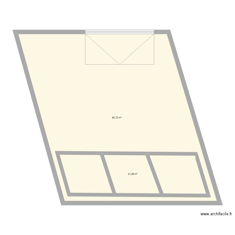 kitambo rdc . Plan de 2 pièces et 129 m2