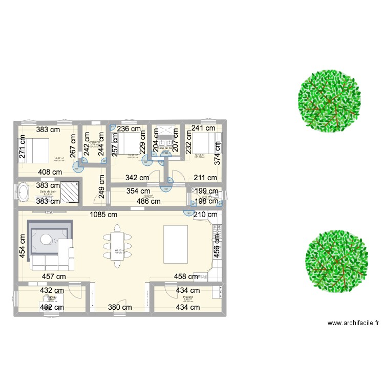 enzomariontiti. Plan de 11 pièces et 140 m2