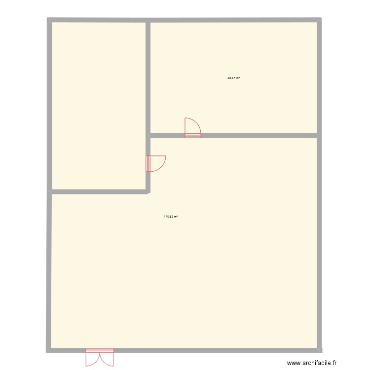 myri. Plan de 2 pièces et 219 m2