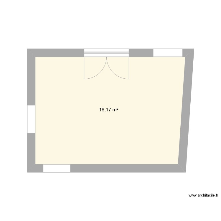 PISSELOUP SALLE A MANGER. Plan de 1 pièce et 16 m2