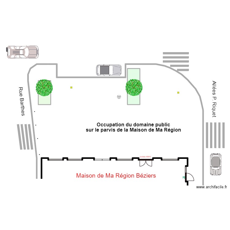 MDRB ODP Parvis 06/02/25. Plan de 2 pièces et 18 m2