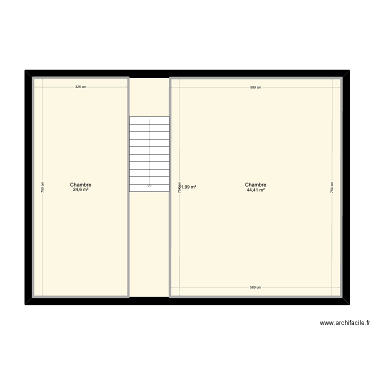 GrenierOk. Plan de 3 pièces et 151 m2