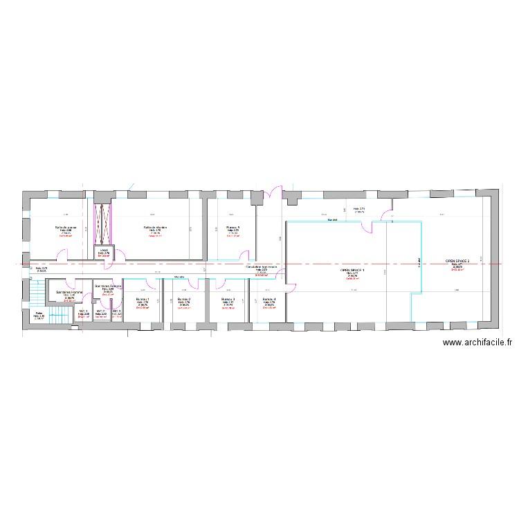 plan SAAD étage lb. Plan de 0 pièce et 0 m2