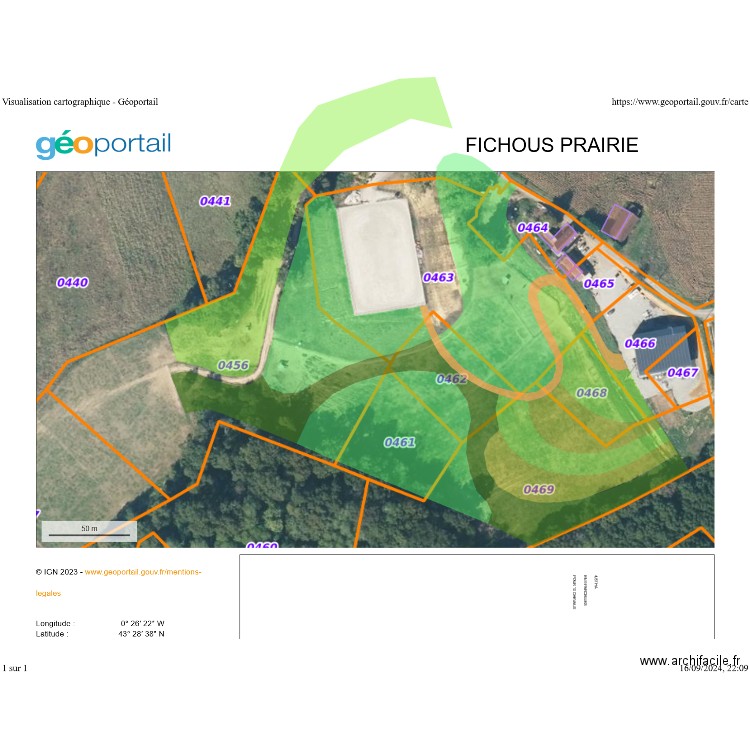 FICHOUS PRAIRIE HAUT. Plan de 0 pièce et 0 m2