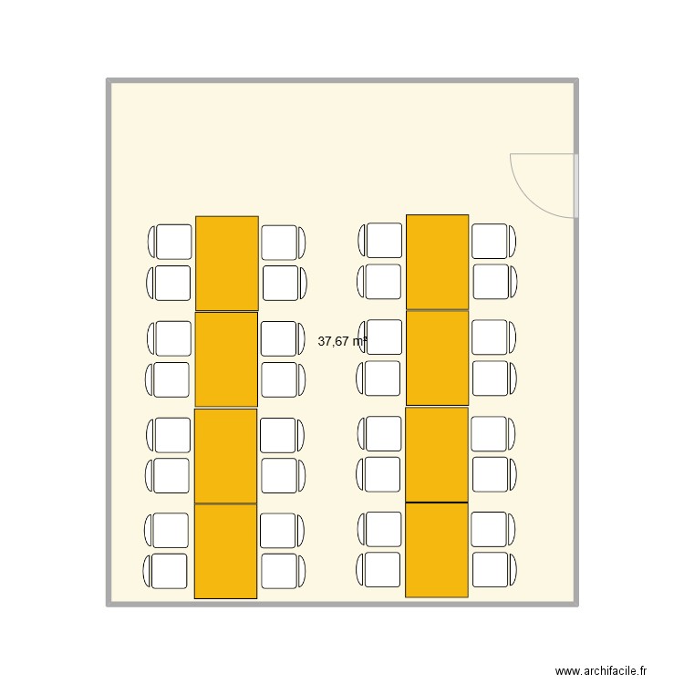 SEMINAIRE BALTHAZAR VERSION 3. Plan de 1 pièce et 38 m2