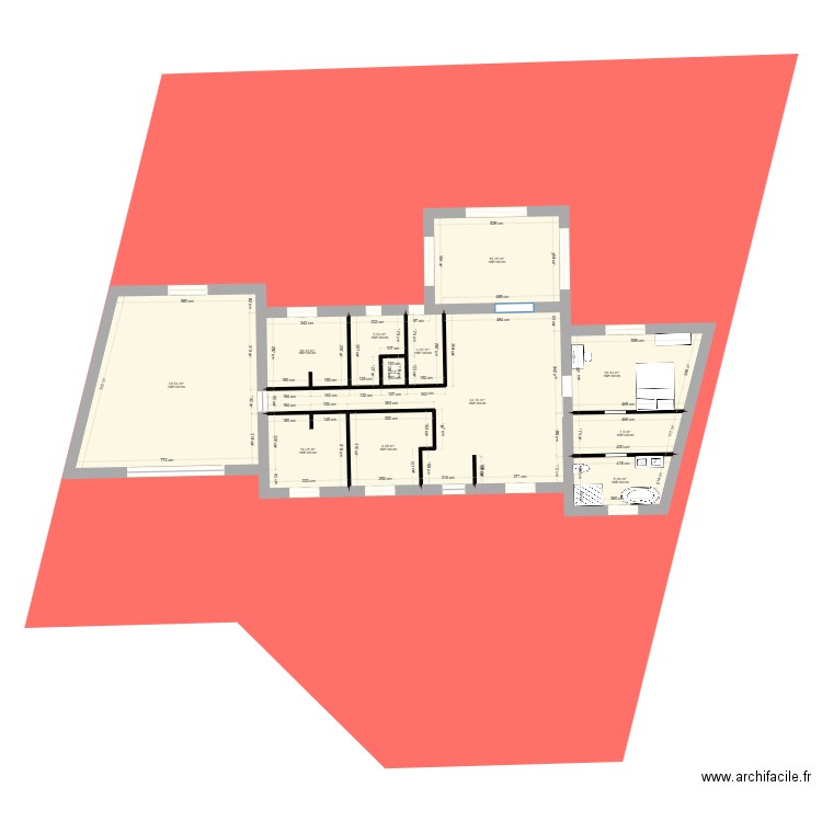 charpentier cacot 2. Plan de 12 pièces et 186 m2