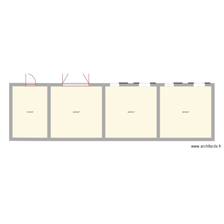 isa2. Plan de 4 pièces et 83 m2