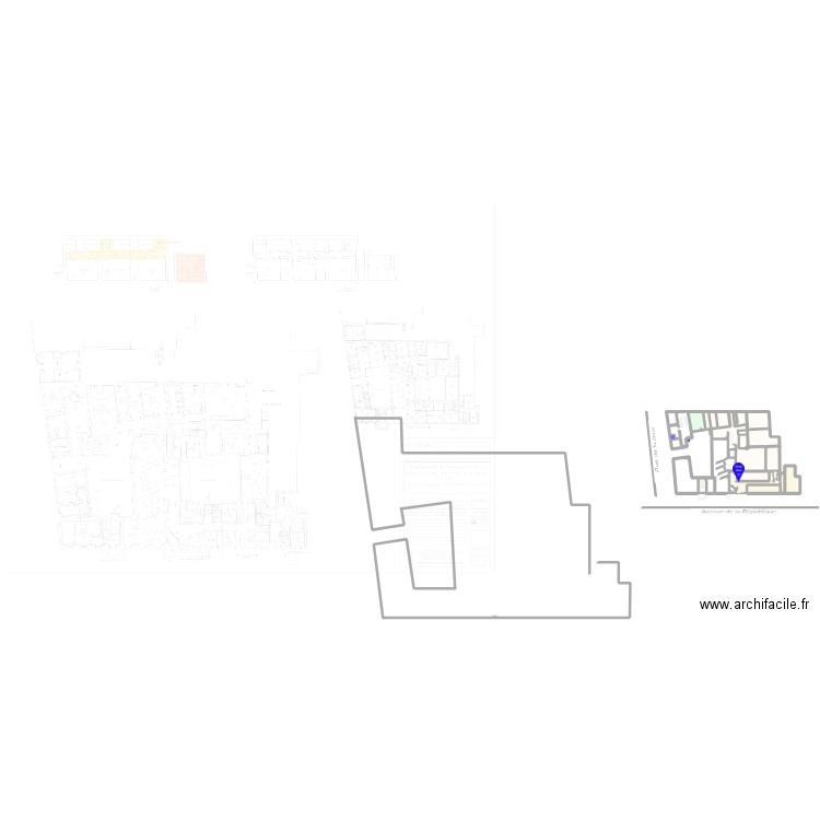 Accueil CHOC. Plan de 23 pièces et 1194 m2