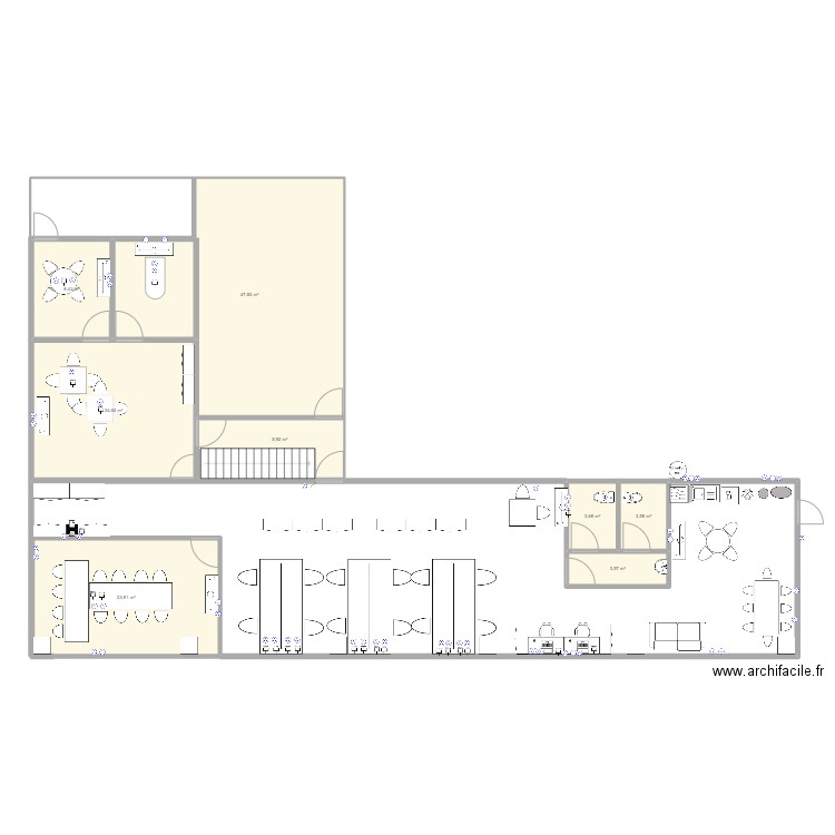 THELUS 3. Plan de 8 pièces et 122 m2