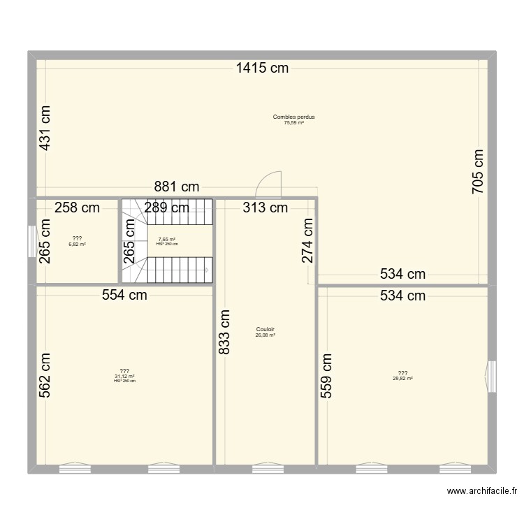 BLANCHARD ETA. Plan de 6 pièces et 177 m2