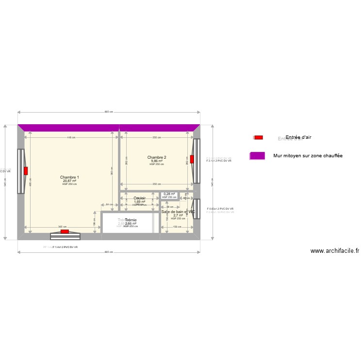 ML24016871. Plan de 15 pièces et 113 m2