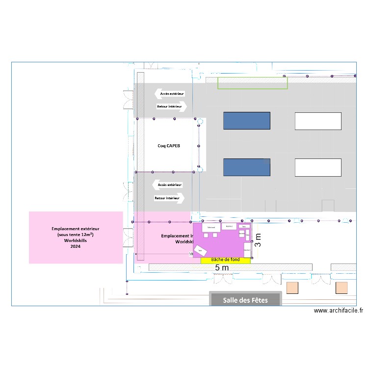 Emplacement Worldskills 2024  V2. Plan de 0 pièce et 0 m2