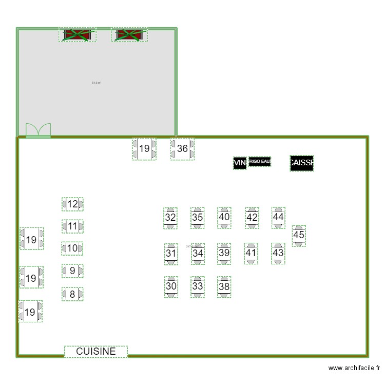 SAINT JEAN. Plan de 2 pièces et 302 m2