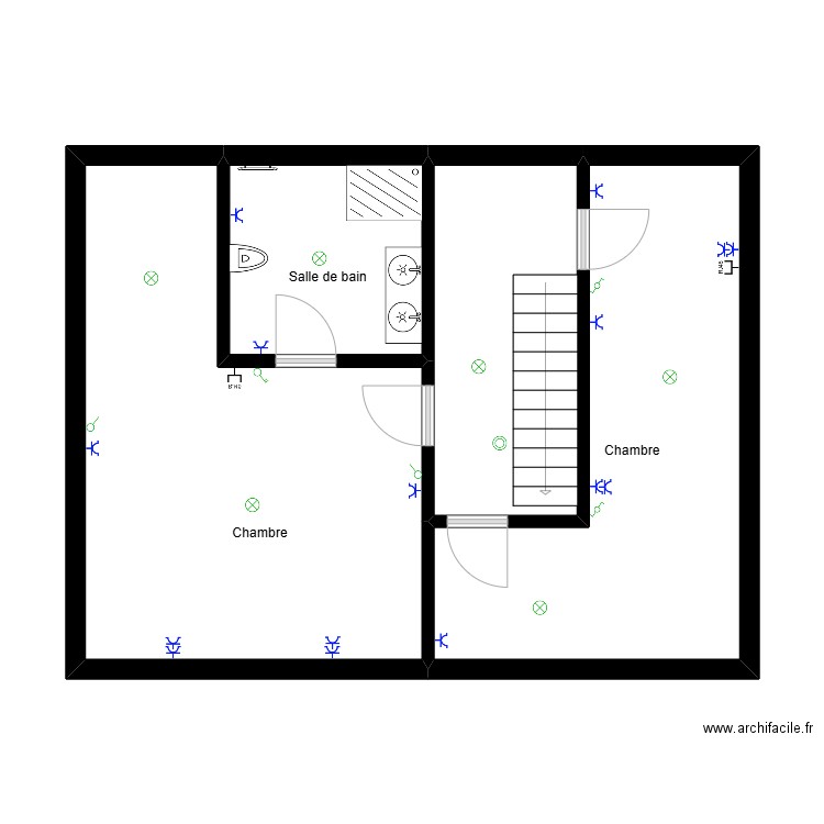 Brusselstraat 596. Plan de 4 pièces et 56 m2