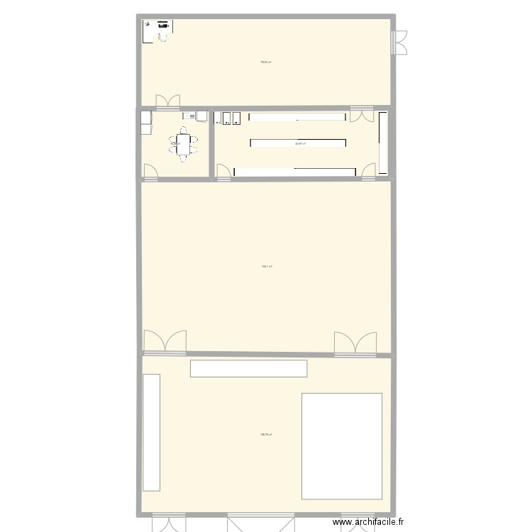 test. Plan de 5 pièces et 426 m2