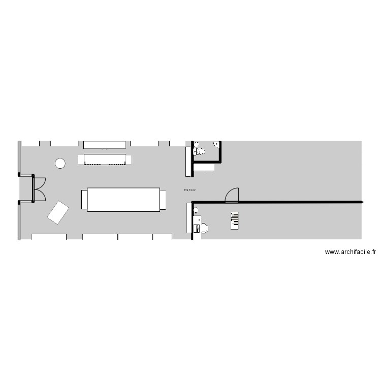 Plan Yves rocher . Plan de 1 pièce et 120 m2