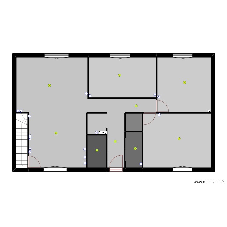 wil. Plan de 8 pièces et 104 m2