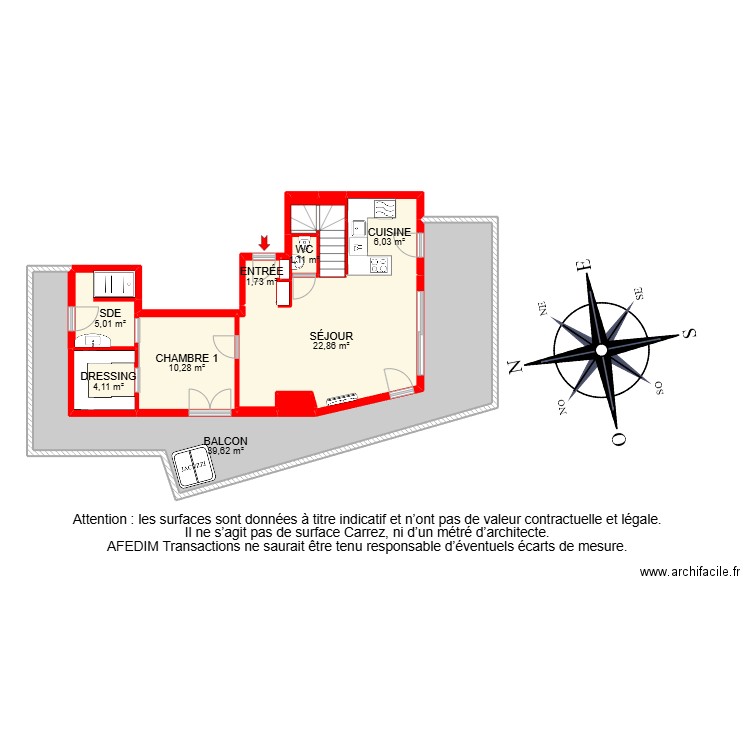 BI 25243 -. Plan de 24 pièces et 154 m2