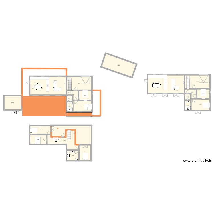 math2. Plan de 22 pièces et 342 m2