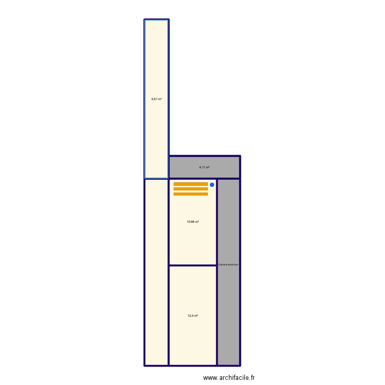 Funchal. Plan de 6 pièces et 60 m2