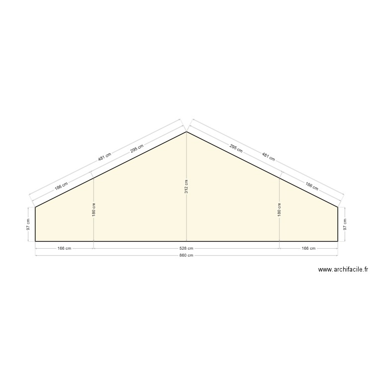 BOIS Coupe. Plan de 0 pièce et 0 m2