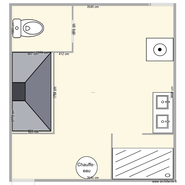 maison niou buanderie. Plan de 1 pièce et 1335 m2