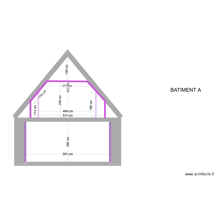 COUPE BAT A SCI BEMC. Plan de 0 pièce et 0 m2