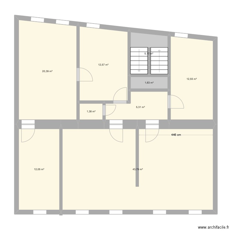 SAVE CE6 EXSISTANT . Plan de 9 pièces et 115 m2