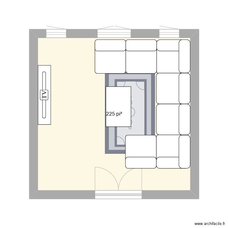 Arrie Jane . Plan de 1 pièce et 21 m2