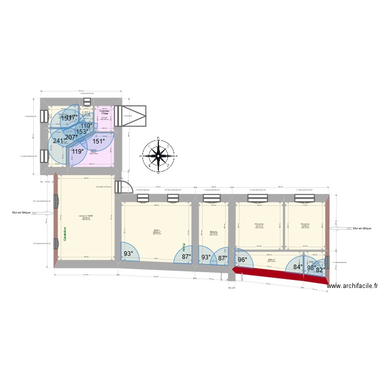 ML24016728 SARLE. Plan de 24 pièces et 307 m2