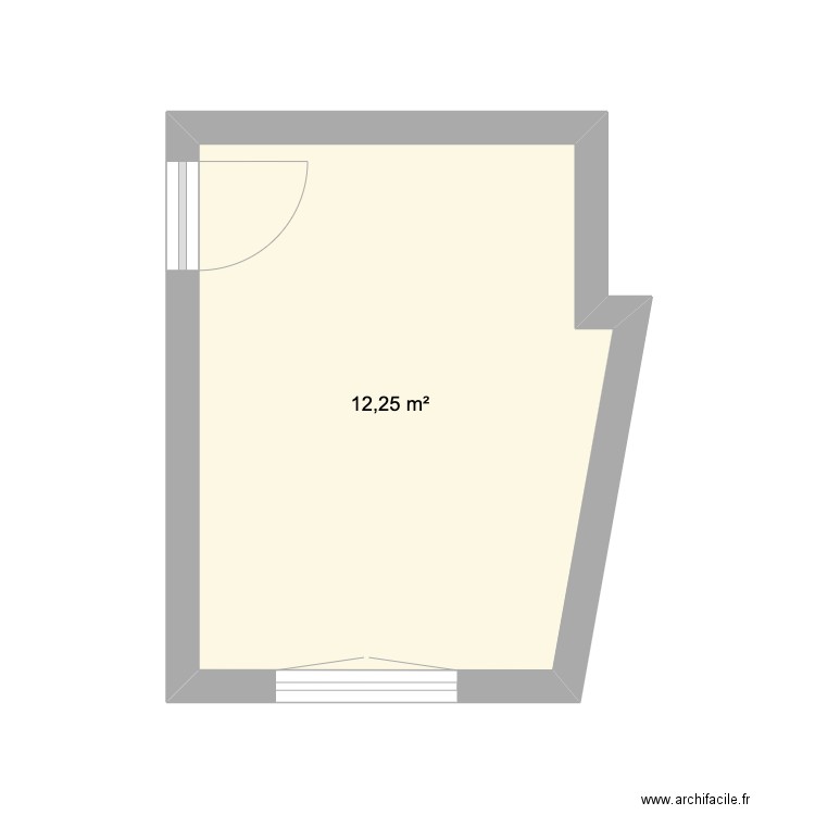 Georges. Plan de 1 pièce et 12 m2