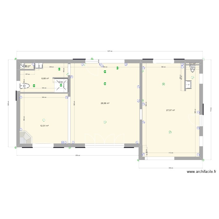 Suzanne et Joss 5. Plan de 6 pièces et 76 m2