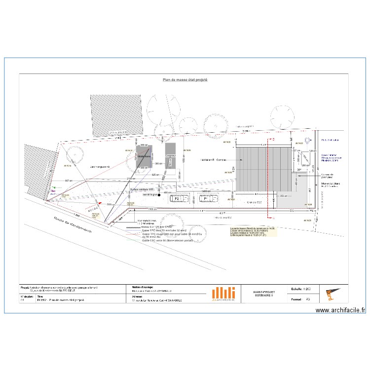 implantation conteneur & mobilehome. Plan de 0 pièce et 0 m2