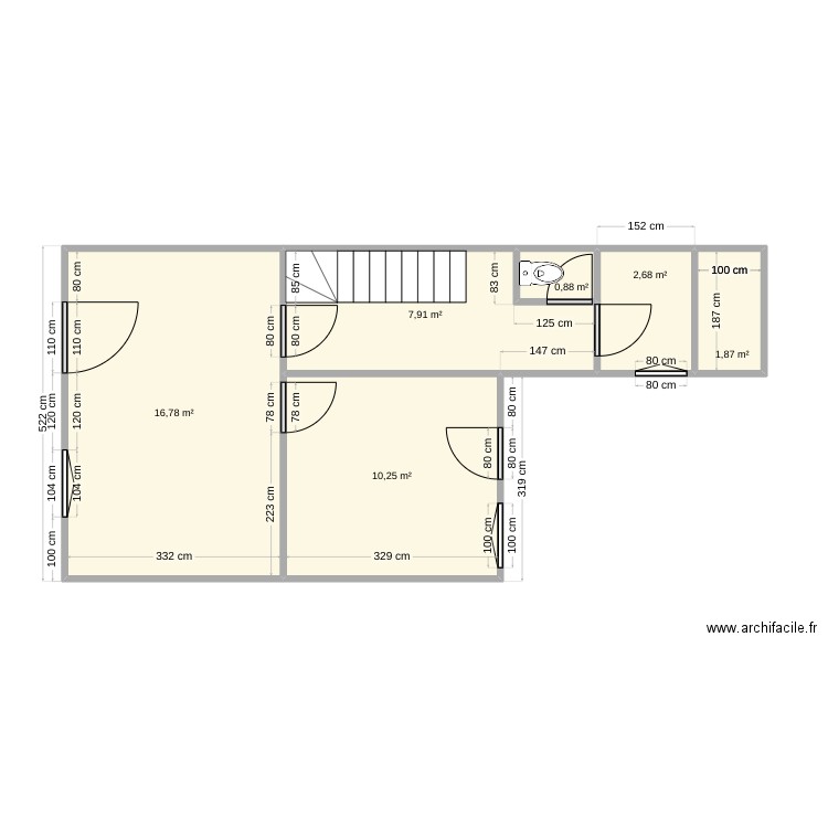 flixecourt 2. Plan de 6 pièces et 40 m2