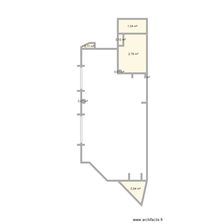 Appart2. Plan de 8 pièces et 5 m2