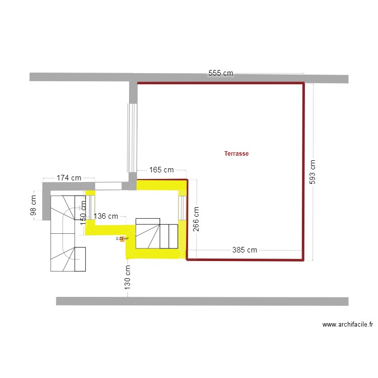 Projet 3 Molenbeek terrasse à 130cm 5.11.24 v3.4. Plan de 0 pièce et 0 m2