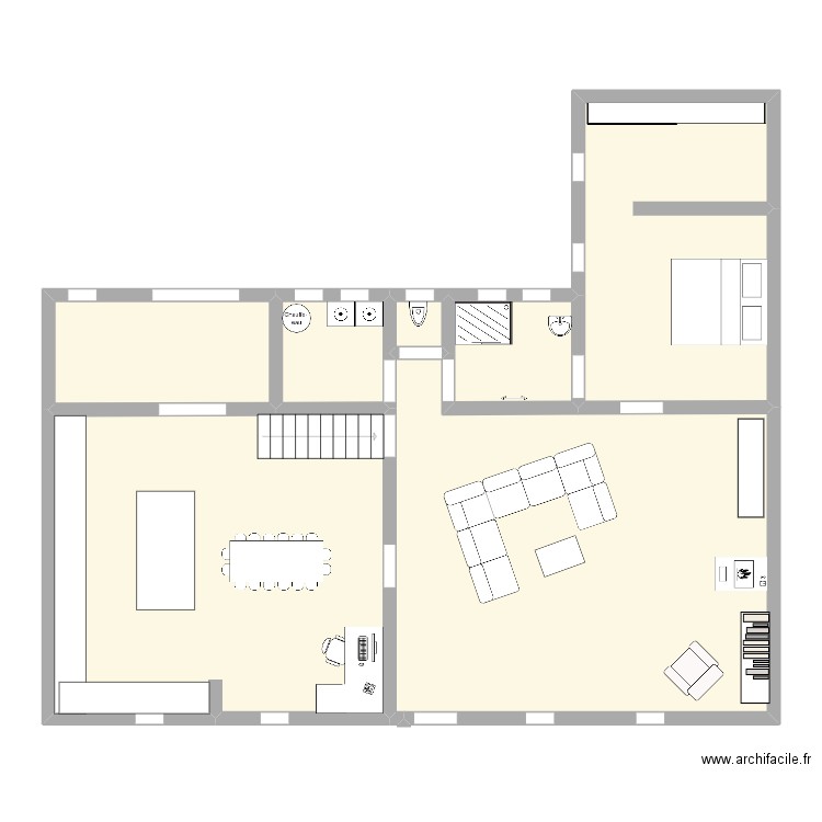 LOZI. Plan de 7 pièces et 133 m2