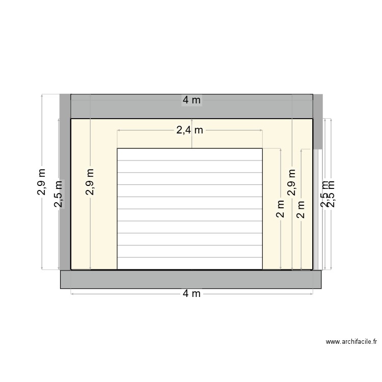 GARAGE 2. Plan de 0 pièce et 0 m2