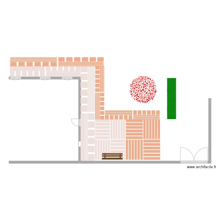 Terrasse. Plan de 0 pièce et 0 m2