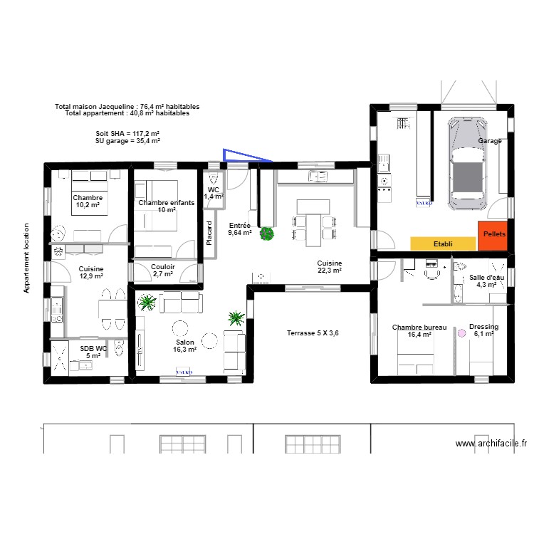 Maison Jacqueline V8. Plan de 0 pièce et 0 m2