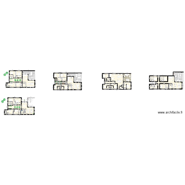 MADA. Plan de 27 pièces et 895 m2