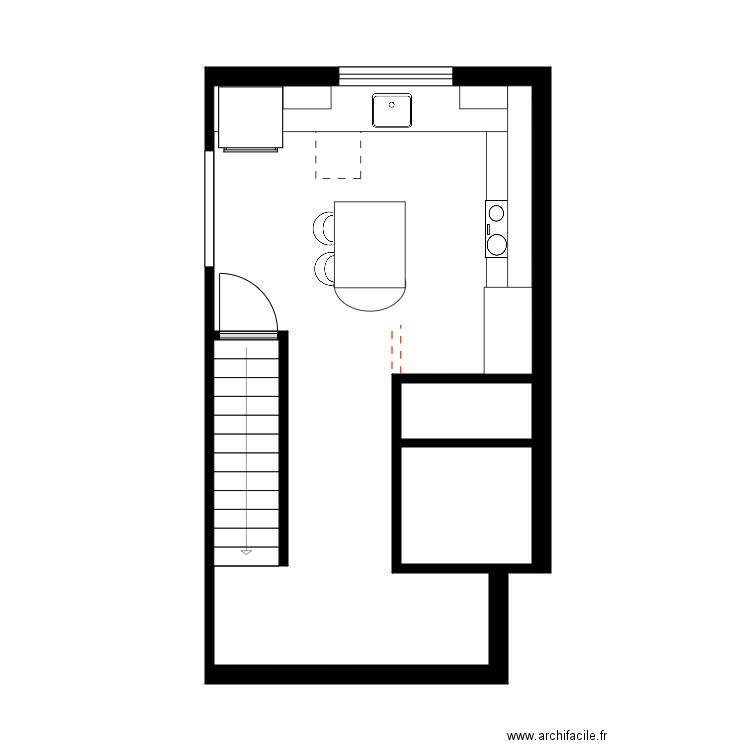 audette Cuisine 1. Plan de 4 pièces et 30 m2