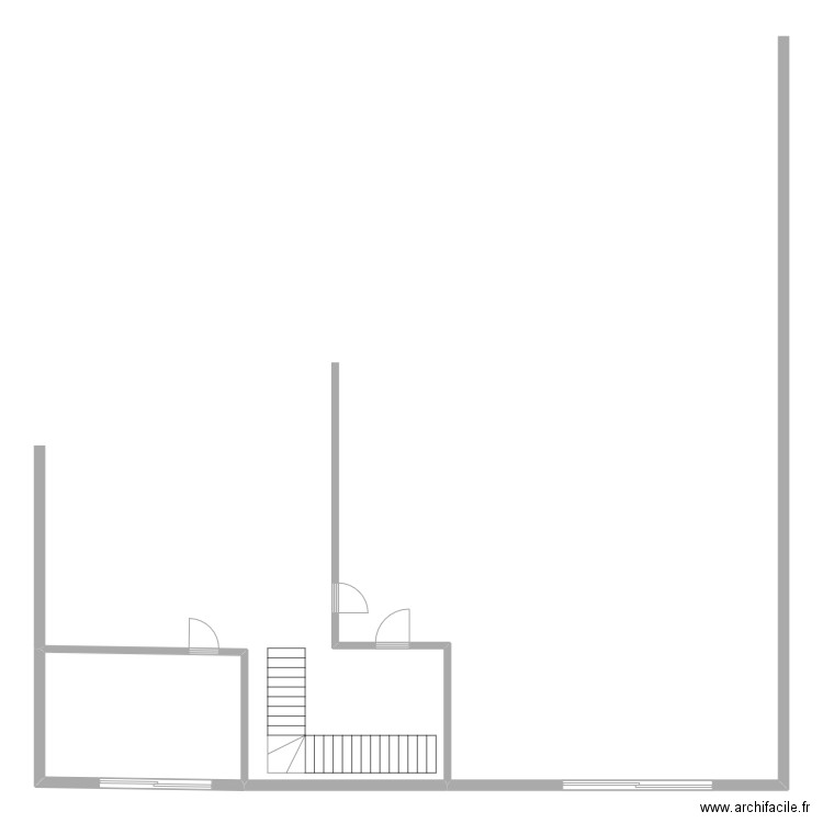 plan maison. Plan de 1 pièce et 18 m2