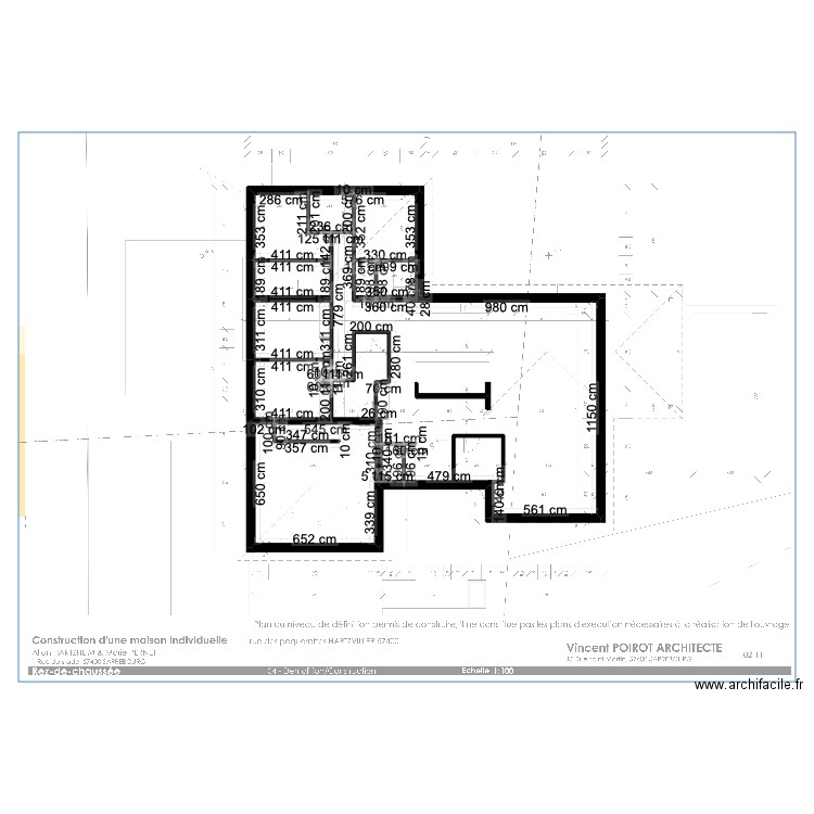 Maison Hartzviller. Plan de 7 pièces et 252 m2