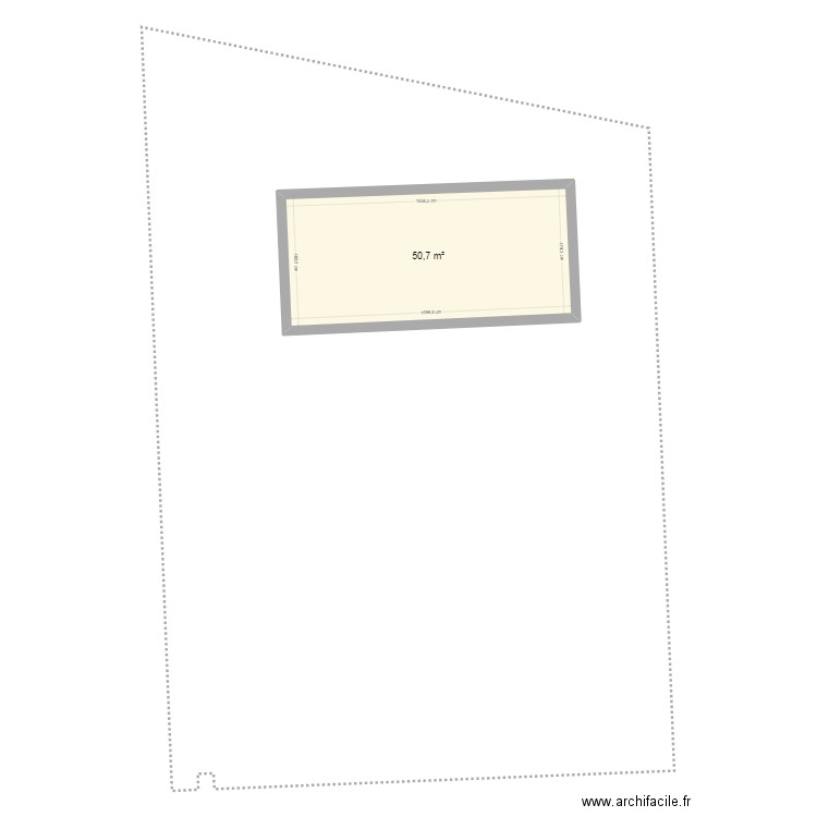 Montsûrs AI115. Plan de 1 pièce et 51 m2