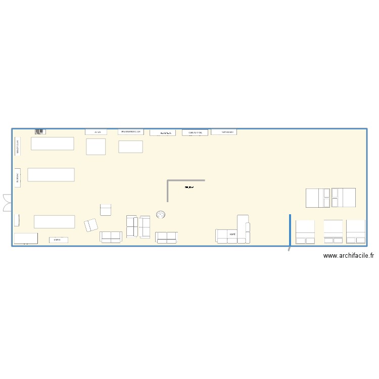 st martin 2024. Plan de 1 pièce et 291 m2