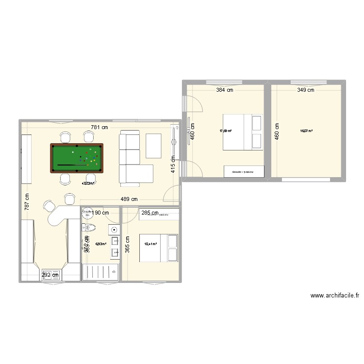 plan maison 2. Plan de 5 pièces et 94 m2