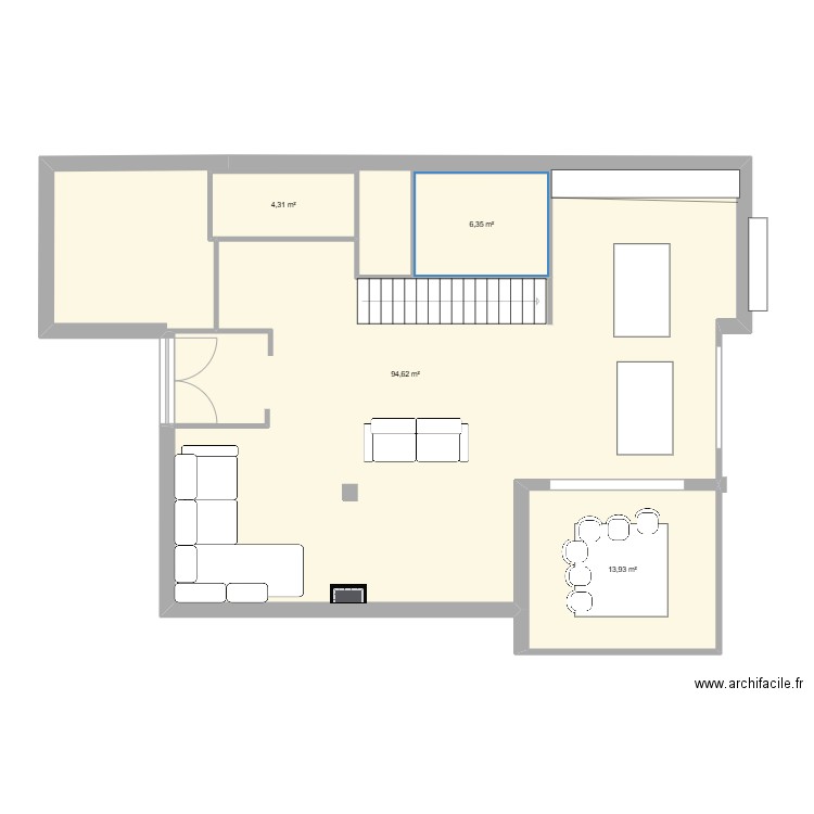 MESNIL FORGET. Plan de 1 pièce et 123 m2