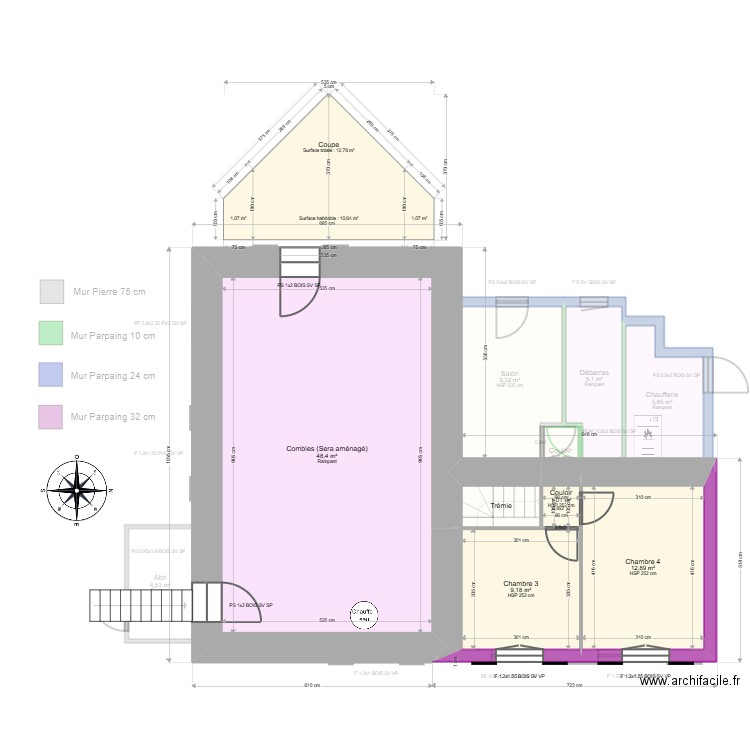 ML25001050. Plan de 17 pièces et 172 m2